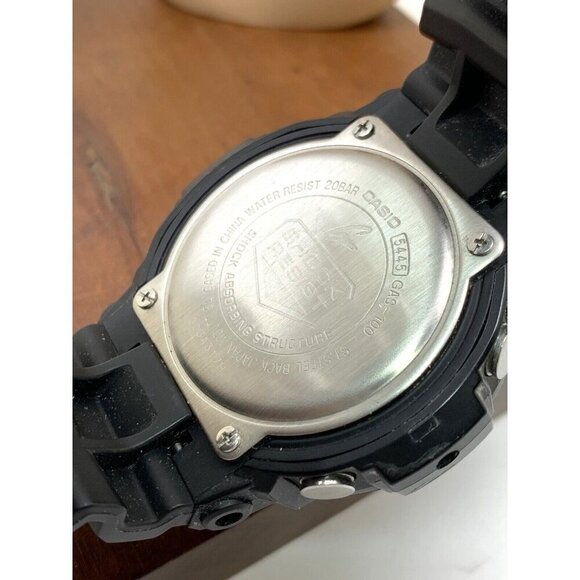 Casio Mens Watch G-Shock GAS100 Black Resin Analog Digital Tough Solar 4… - Picture 5 of 14